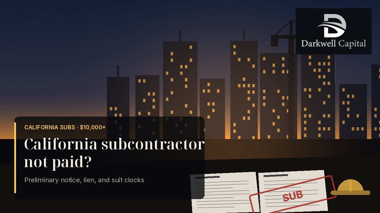 California subcontractor not paid featured image