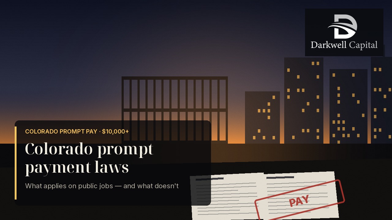 Darkwell branded featured image for Colorado prompt payment laws