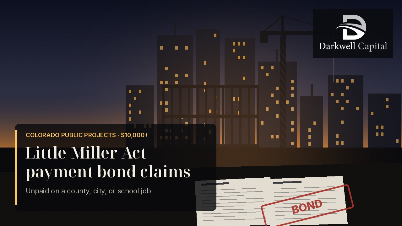 Darkwell branded featured image for Colorado public project payment bond claims